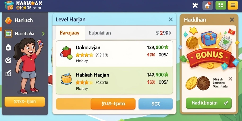 Tampilan antarmuka yang menarik dan user-friendly.