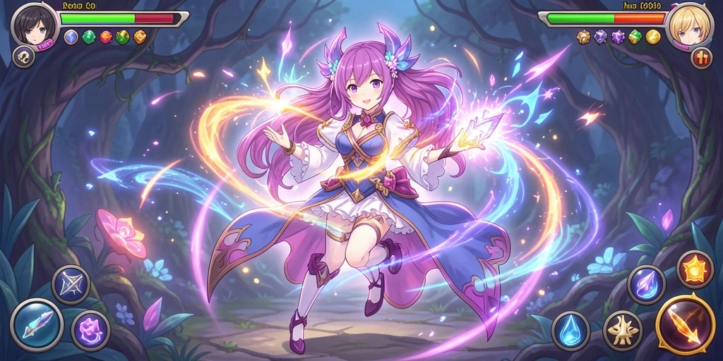 Screenshot menampilkan gameplay seru di level pertama.