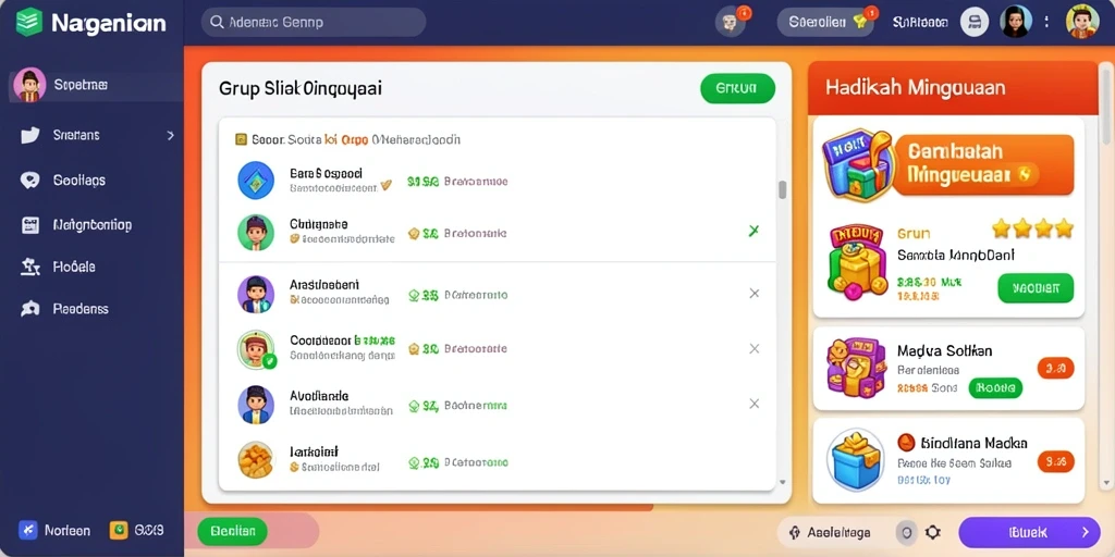 Tampilan awal DUNIA77 dengan grafis yang menarik.
