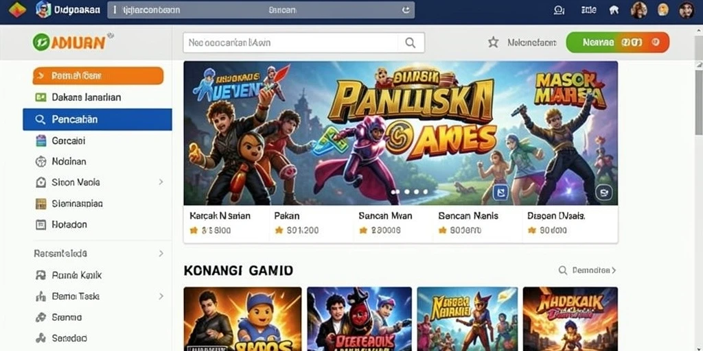 Tampilan antarmuka yang user-friendly dari KENZO188.